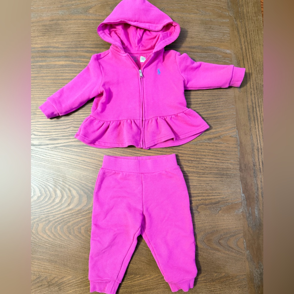 Ralph Lauren Pink Kids Matching Set
